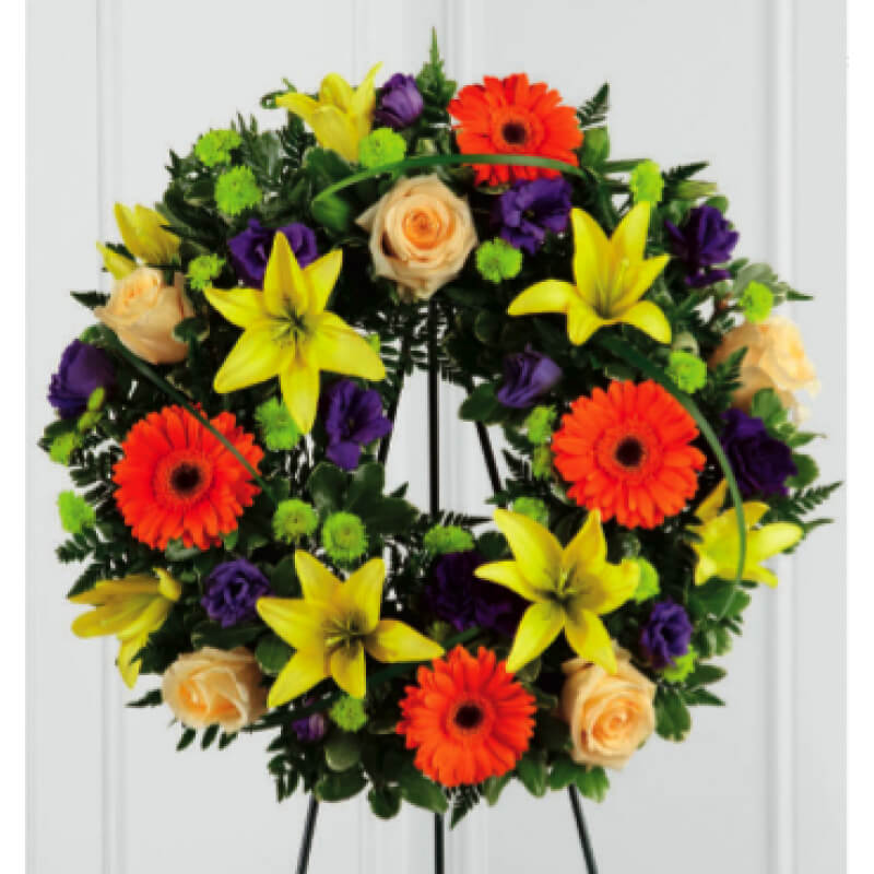 Radiance Remembrance Wreath Karen's Flower Shop