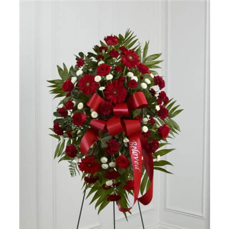 Treasured Memories Standing Spray Karen's Flower Shop