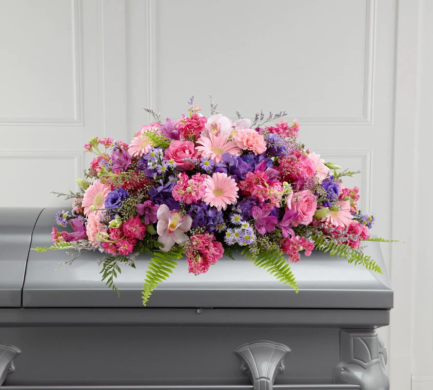 The Glorious Garden Casket Spray