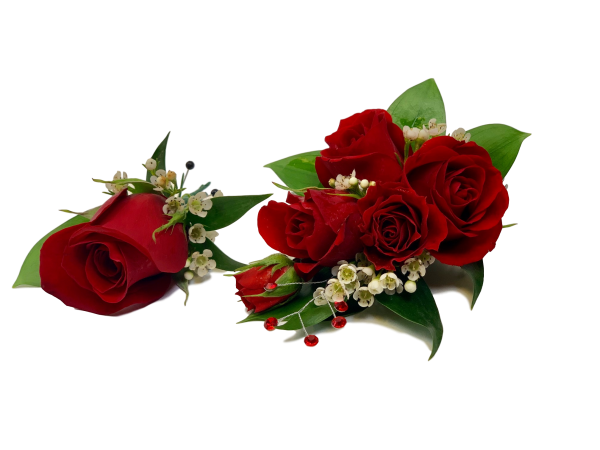 Red Rose Corsage & Boutonniere