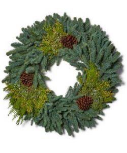 Decorated Fresh Wreath