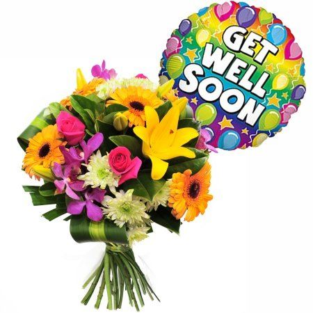 Get Well Soon Bouquet- With Balloon