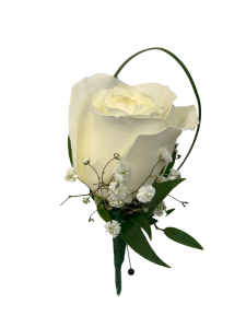 White Rose Boutonniere