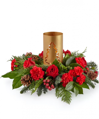 EVERGREEN GLOW CENTERPIECE