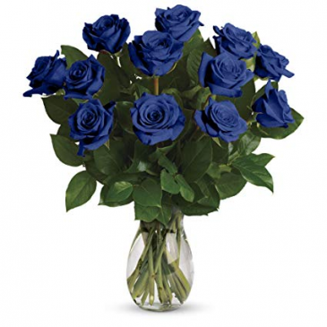 Dozen Blue Roses