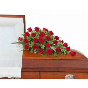 Simply Roses Standard Casket Spray