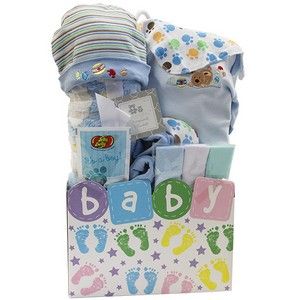 Baby Steps Gift Basket - Blue