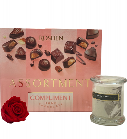 Everlasting Rose & Candle Gift Set  