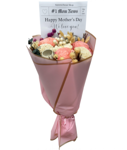 Number One Mom Dried Bouquet