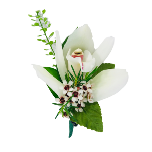 White Orchid Boutonniere