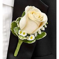 White Boutonniere