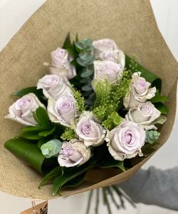 Pastel Splash Dozen Roses