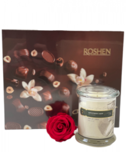 Everlasting Rose & Candle Gift Set