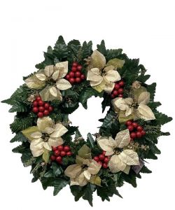 Warm Holiday Welcome Wreath