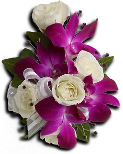 Fancy Orchids and Roses Corsage