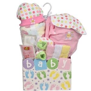 Baby Steps Gift Basket - Pink