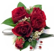 Stunning Red Roses Corsage