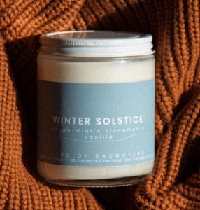 Land of Daughters Candle Winter Solstice