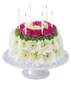 WONDERFUL WISHES FLORAL CAKE