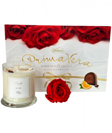 Everlasting Rose & Candle Gift Set  